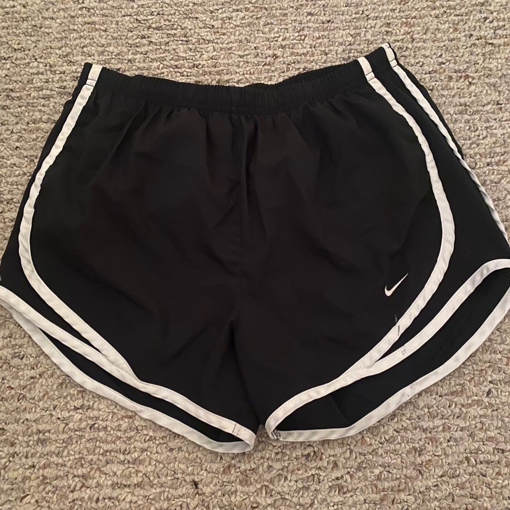 iconic NIKE black running shorts with built in underwear